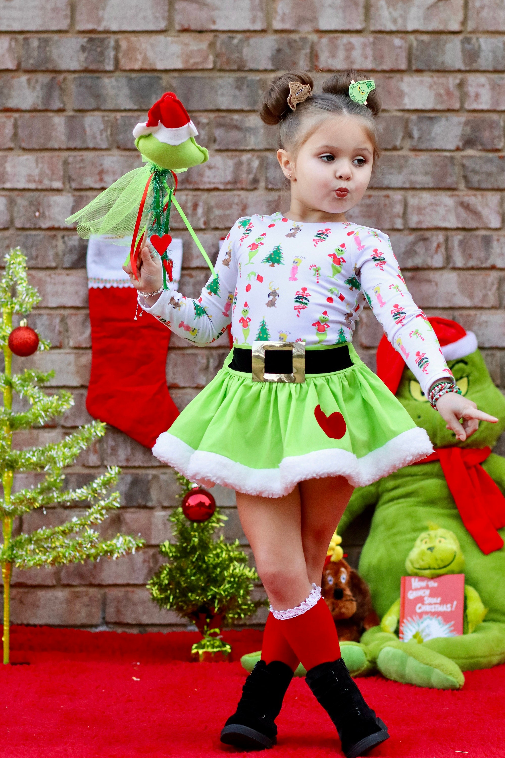 Mean One Santa Mini Skort - Thumbnail 4