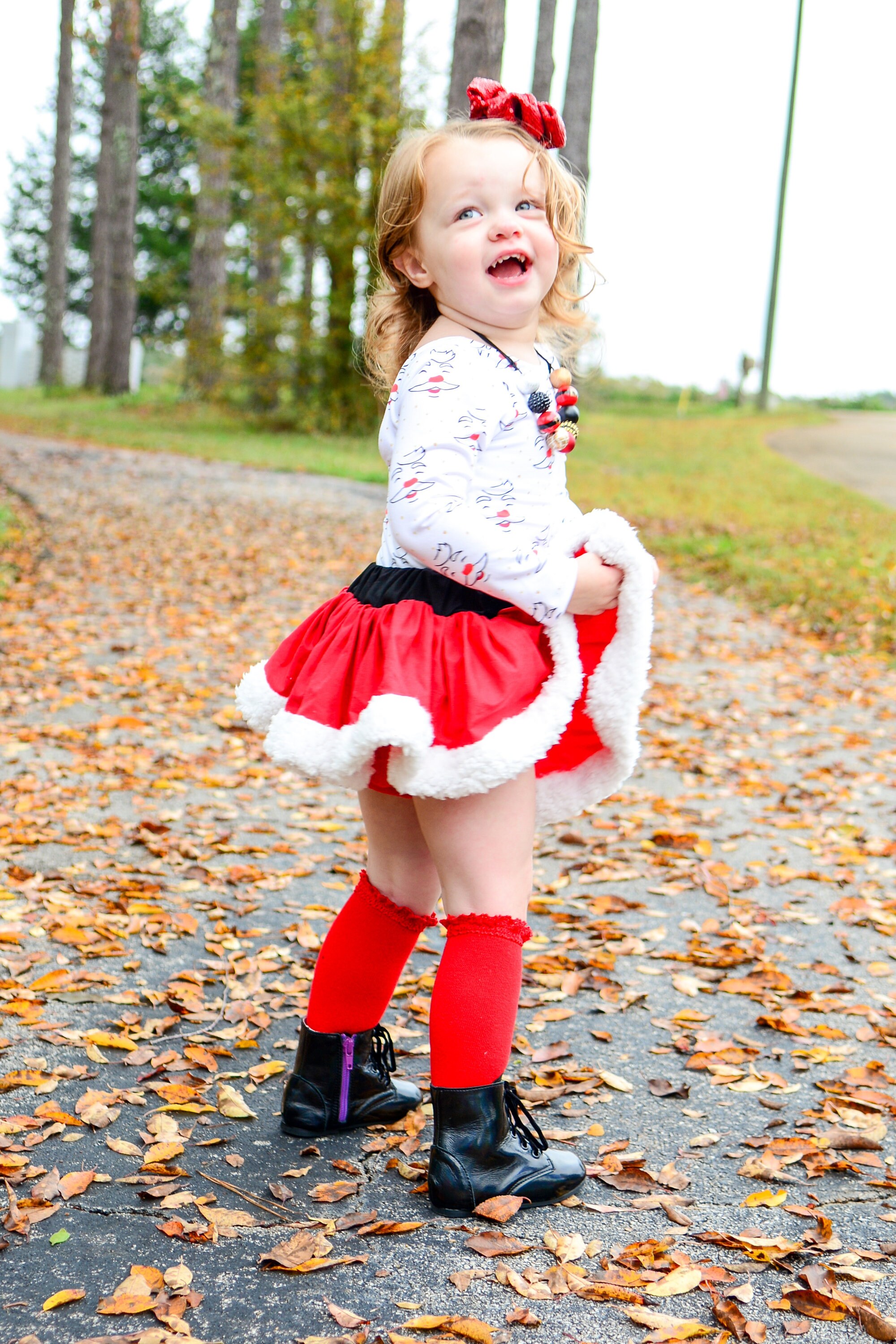 Santa Mini Skort - Thumbnail 3