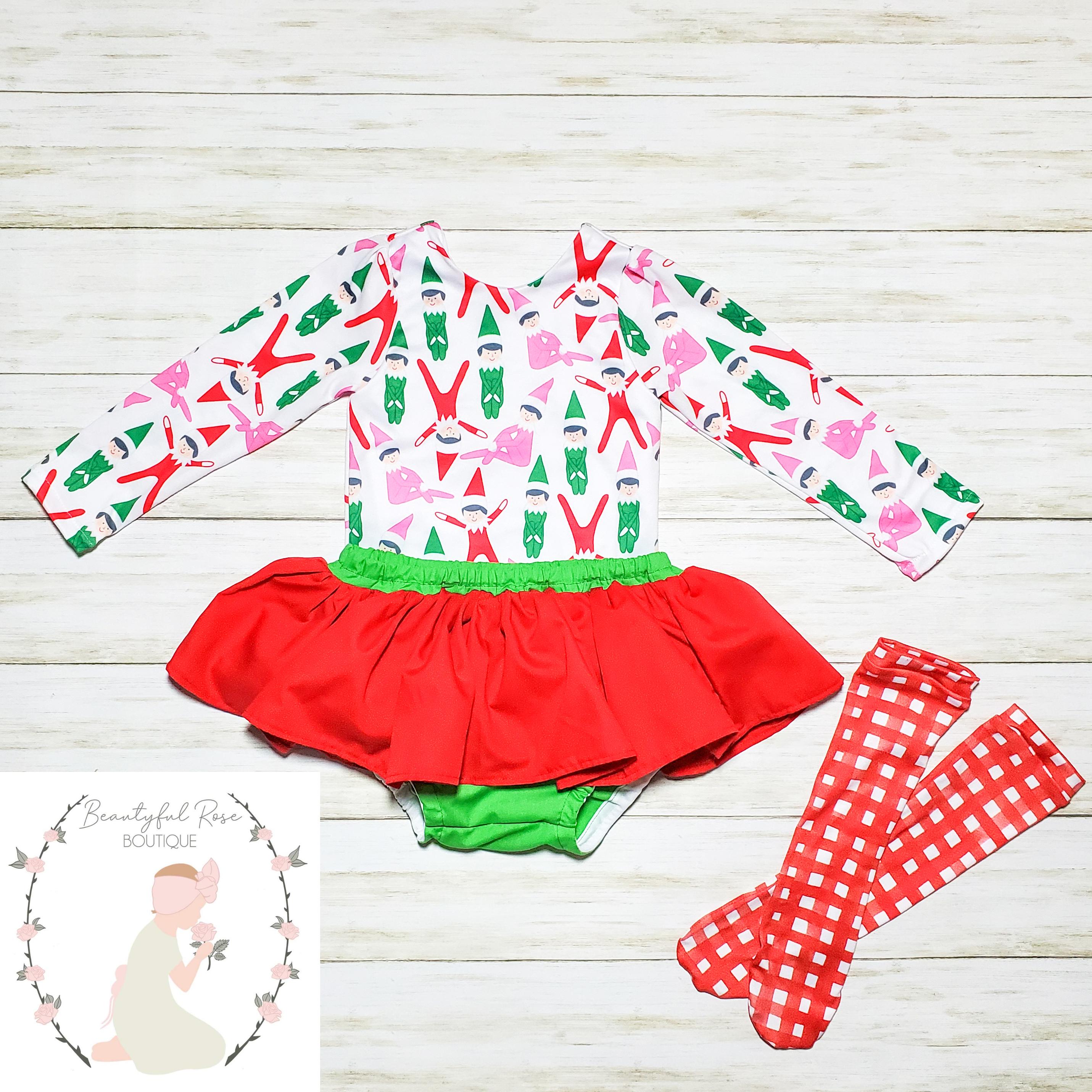 Elfie Print Leotard - Thumbnail 3