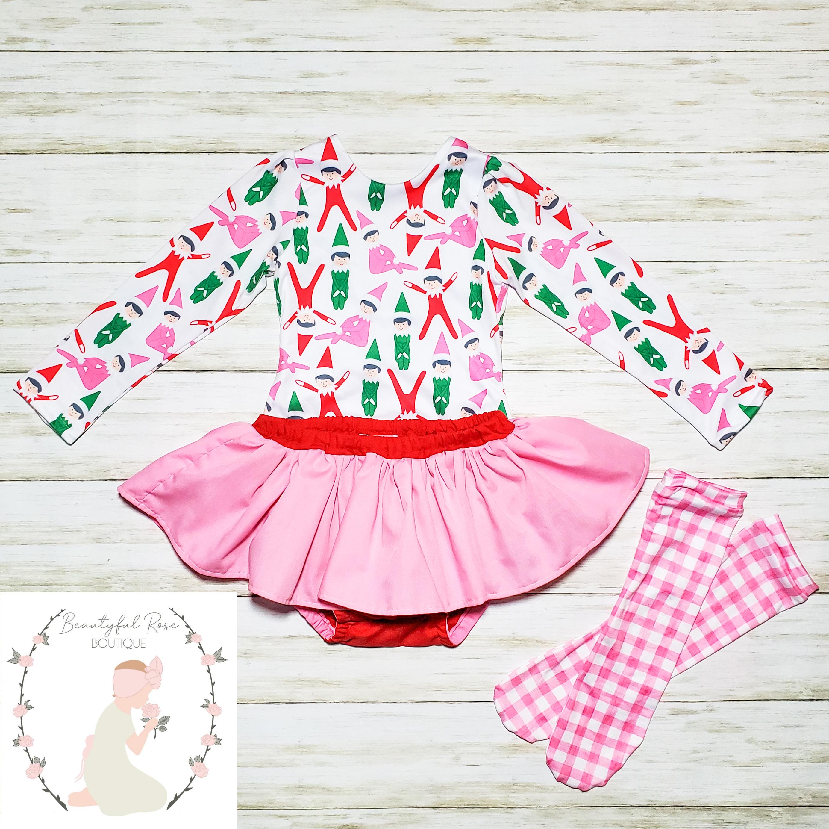 Elfie Print Leotard - Thumbnail 4