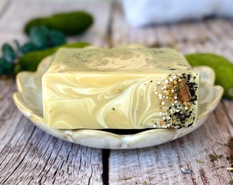 Cucumber Mint Lemon Soap: Natural Handmade Soap for Dry Skin