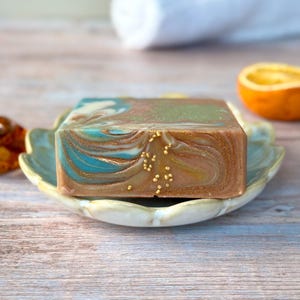 Artisan Handcrafted Soap, Handmade Natural Face Soap, Bergamot & Ambergris Luxury Scented Soap