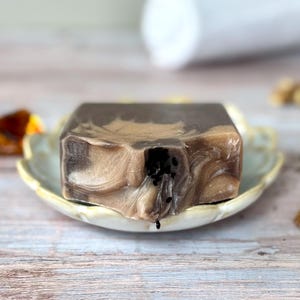 Artisan Handcrafted Soap, Handmade Natural Face Soap, Bournoned Tobacco Luxury Scented Soap