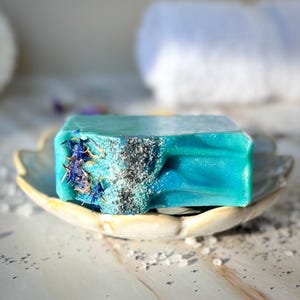 Artisan Handcrafted Soap, Handmade Natural Face Soap, Pacific Waters Luxury Scented Body Soap