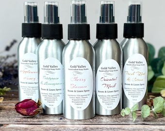 Handcrafted Room & Linen Spray, Luxury Scented Air Mist, Air Freshener