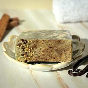 Handcrafted Artisan Soap, Handmade Natural Face Soap, Birch Vanilla Luxury Scented Body Soap