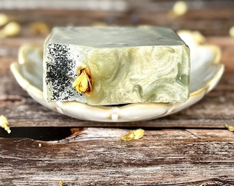 Savon artisanal artisanal, savon pour le corps naturel fait main, pain parfumé de luxe Sea Mist