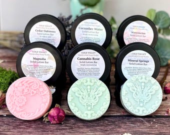 Handmade Shea Butter Solid Lotion Bar: Natural Moisturizing Body Butter