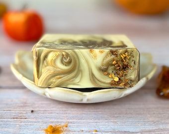 Handmade Pumpkin Turmeric Soap, Natural Scented Body Soap