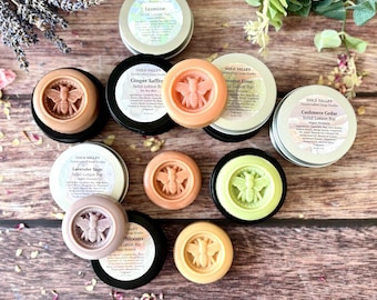 Handcrafted Vegan Solid Lotion Bar, Handmade Shea Butter Body Butter