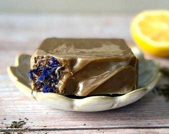Handmade Aloe & Green Tea Soap: Natural Sensitive Skin Bar