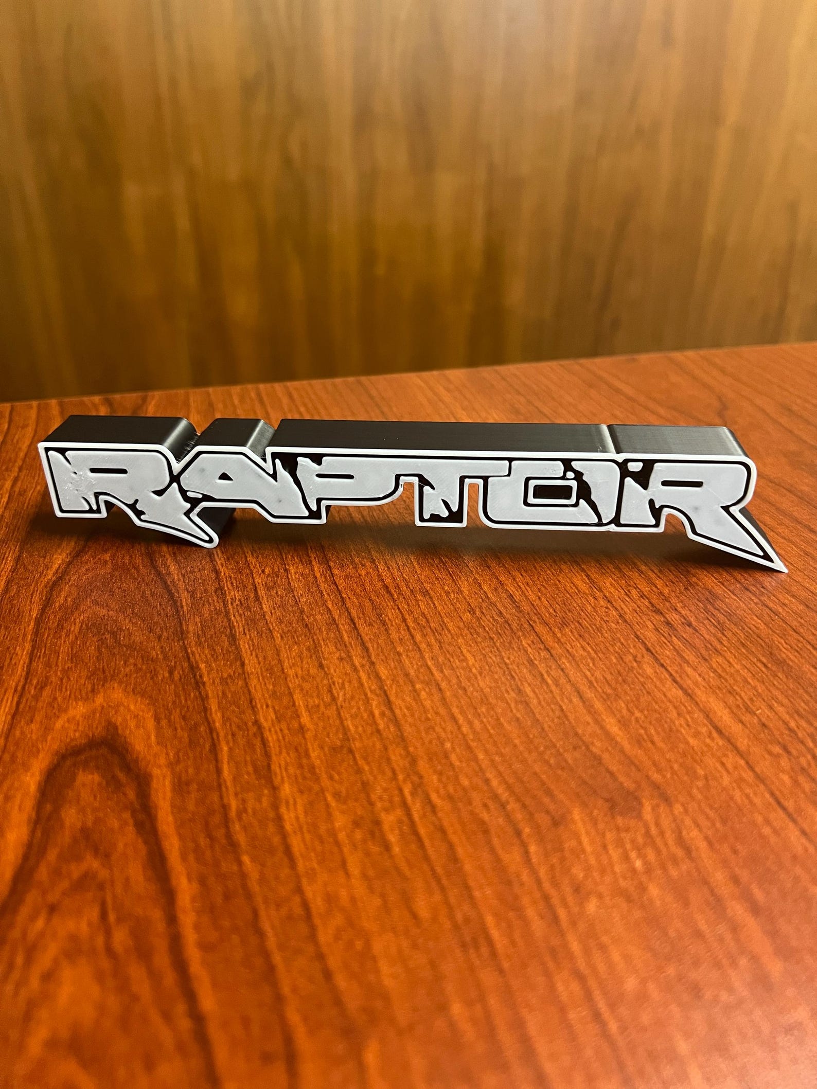 Sign Writing Raptor Ranger 3D Printed Ford RAPTOR Sign for Desk, Garage, Office, or Man Cave ...