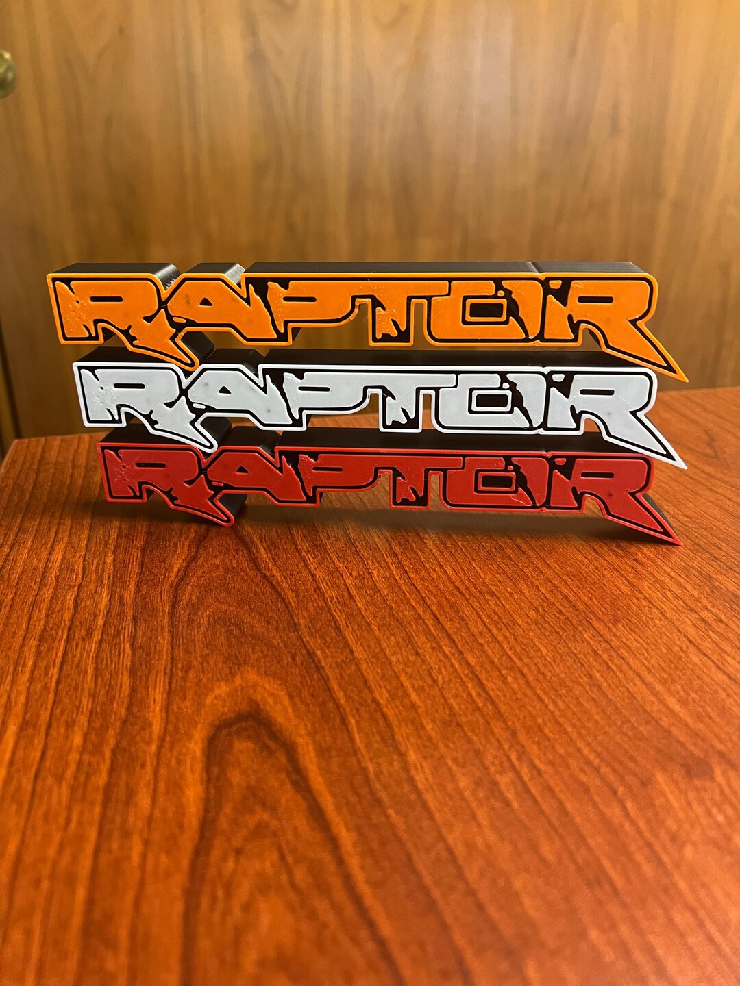 Sign Writing Raptor Ranger 3D Printed Ford RAPTOR Sign for Desk, Garage, Office, or Man Cave ...