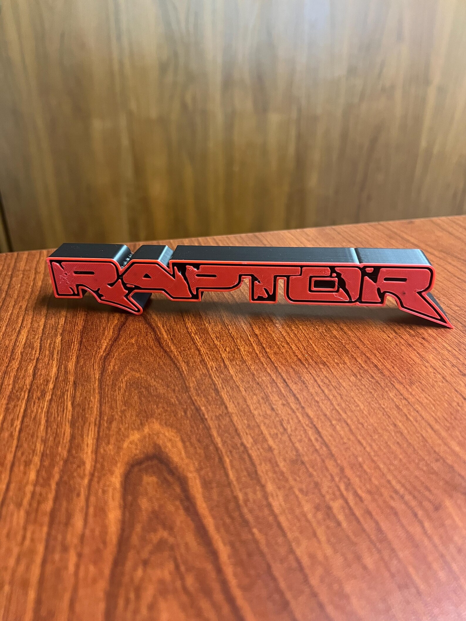 Sign Writing Raptor Ranger 3D Printed Ford RAPTOR Sign for Desk, Garage, Office, or Man Cave ...