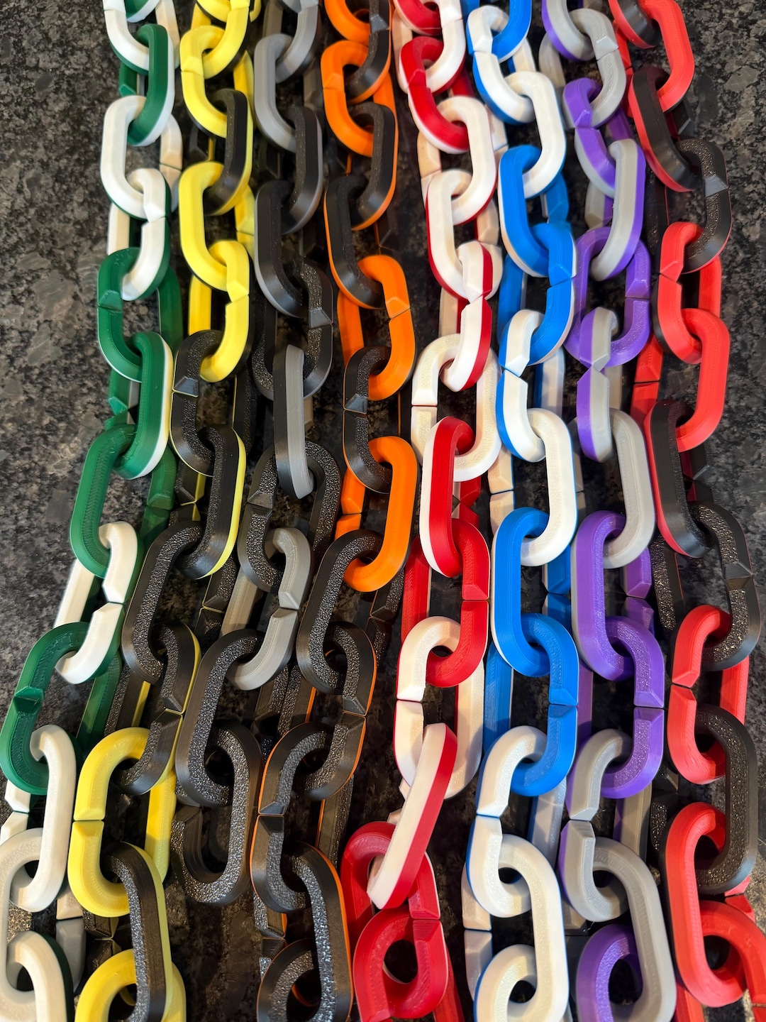 Chain Link Lightweight Plastic Two Color - Etsy