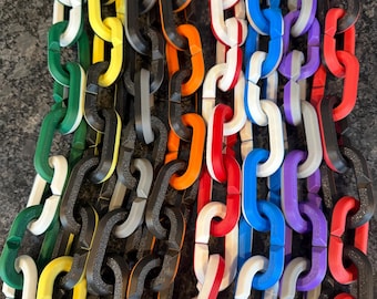 Chain Link Lightweight Plastic Two Color