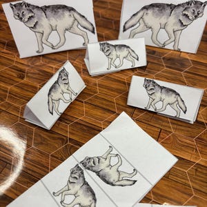 Dire Wolves and Wolves miniatures - TTRPG - Printable - Digital Download