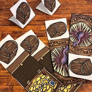 Hidden Object Monster - TTRPG - printable digital download - treasure chest