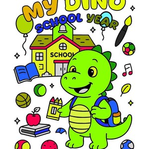 Dino school year events, Coloring fun pages, Printable pages. Homeschool Coloring Pages, Preschool Coloring, Cute Dino event pages.