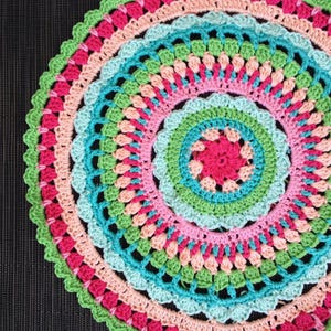 Mandala Crochet Pattern PDF | Easy DIY Tutorial for Beginners | Personalized Wall Art & Home Decor Gift Idea
