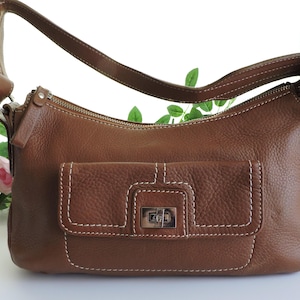 Etienne Aigner Brown Leather Handbag B4