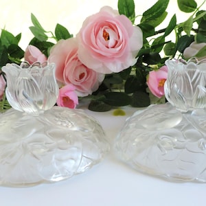 Fenton Floral Water Lillies Kerzenhalter B8-17