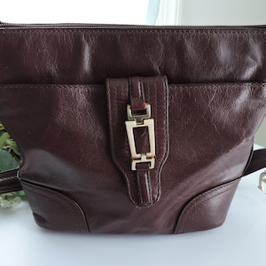 Bolso de mano vintage de piel marrón Etienne Aigner B4-15