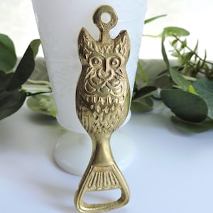 Brass Owl bottle opener B9
