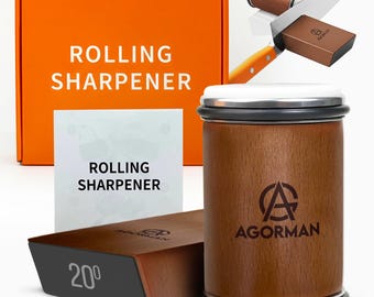 Professional Knife Sharpener for Kitchen | Easy Diamond Knife Sharpening Tool | Chef Gift | Razor Sharp Blade Tool for Home Cooks