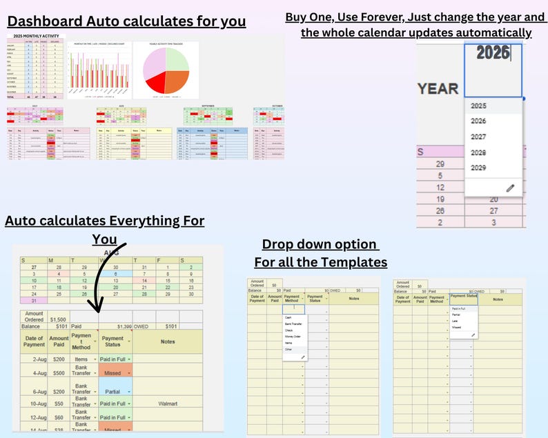 Co-Parenting Documentation Bundle | Custody Calendar, Child Support & Expense Tracker | Visitation Log and Parenting Time Planner image 5