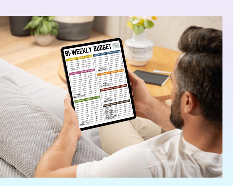 Bi-weekly Budget Planner Printable | Paycheck Template | Saving Funds ...