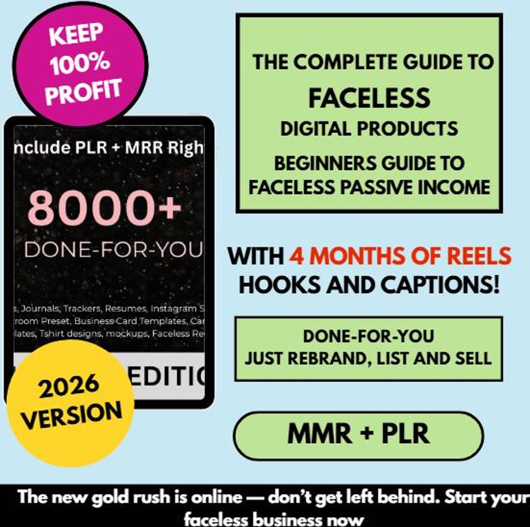 8000+ Done for You Resell Digital Products Bundle PLR MRR Digital ...