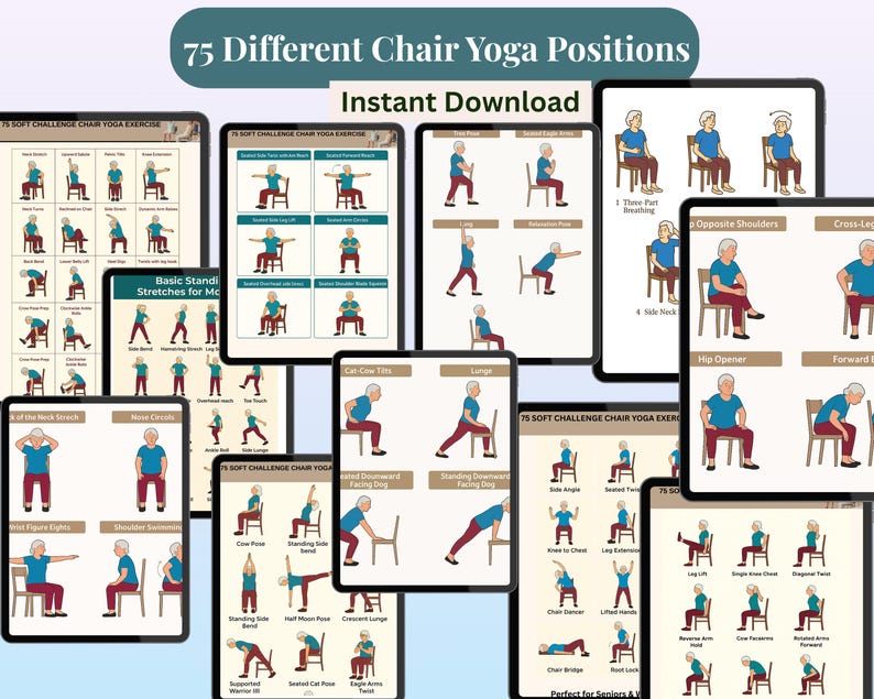 Chair Yoga for Seniors | Gentle Seated Yoga Exercises for Beginners ...