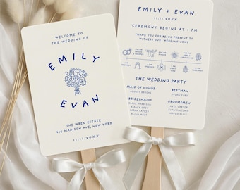 Hand Drawn Wedding Program Fans, Wedding Timeline Fan, Infographic Fan, illustrated Wedding Program, Wedding Must Haves, Fan Wedding Program