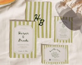 Whimsical Wedding Invitation Suite, Hand Drawn Wedding, RSVP Cards, Wedding Details Card, Unique Wedding Invite, HP01