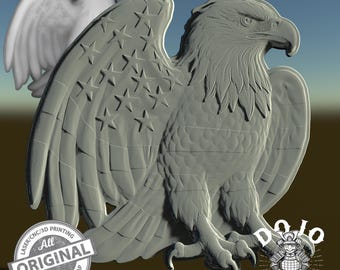 3D STL-Datei für Vaterländischen Adler - Perfektes Relief für CNC, 3D-Druck und Lasergravur_0