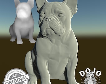 Archivo STL 3D de Bulldog Francés - Modelo detallado en relieve para CNC, impresión 3D y grabado láser_2