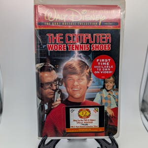 Disney Datorn bar tennisskor VHS | Förseglad fabriksförpackning 1998 års utgåva | Kurt Russell-samlingen | Vintage live actionfilm