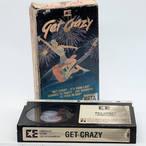 Get Crazy 1983 Betamax Tape, Rock Comedy, Malcolm McDowell
