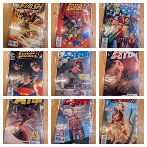 2006 DC Comics Lot | Justice League of America 0-2 | Flash 1 Atom 1-4 Shazam 1 | Modern Age First Issues | 9 Books