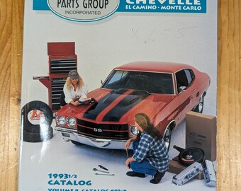 Catalogo ricambi Chevelle, El Camino, Monte Carlo vintage del 1993