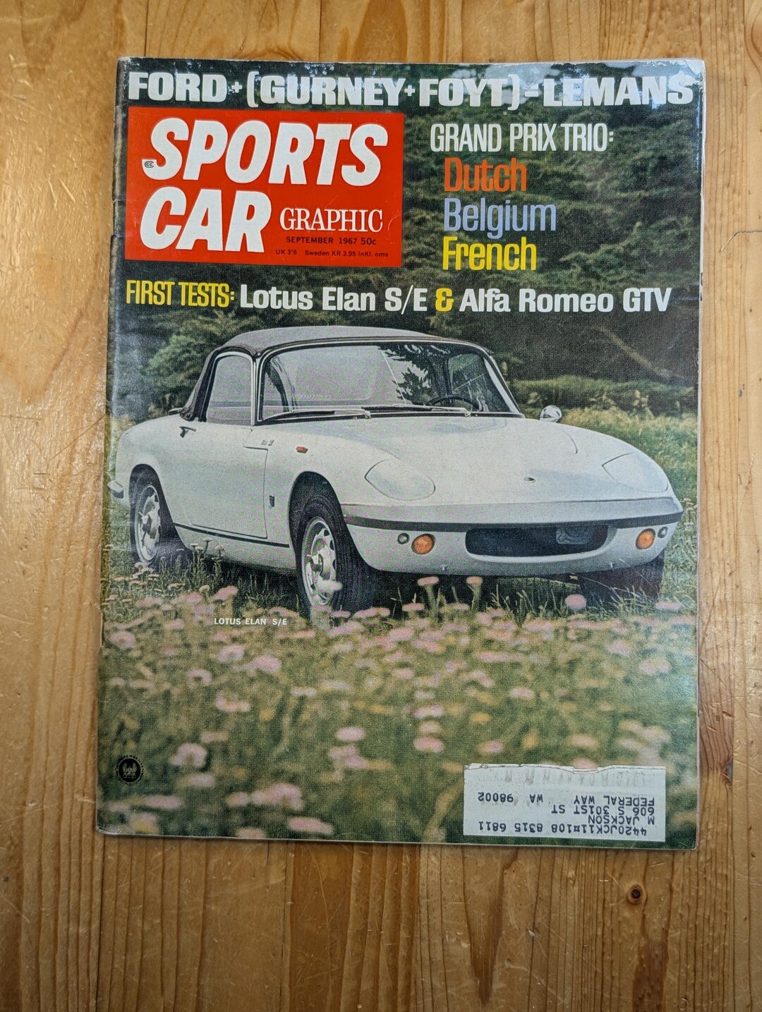 Vintage Sports Car Graphic Magazine: Lotus Elan S/E, Alfa Romeo GTV ...
