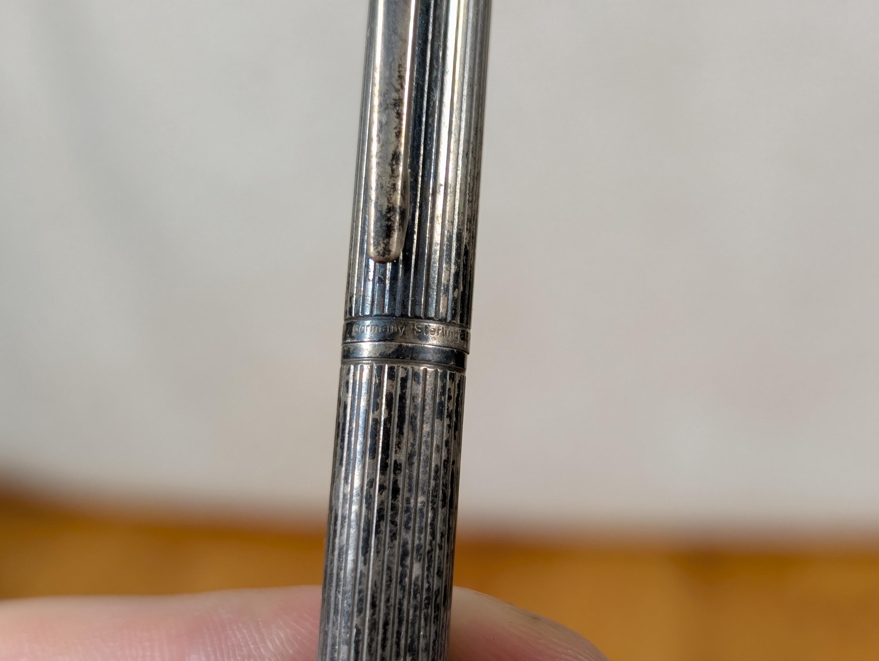 Vintage German Sterling Silver Mark Cross Mechanical Pencil