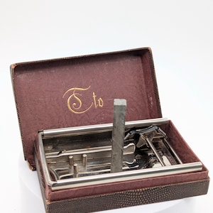 Vintage Tto Razor Blade Stropper Sharpener with Stone (1920s-1930s)