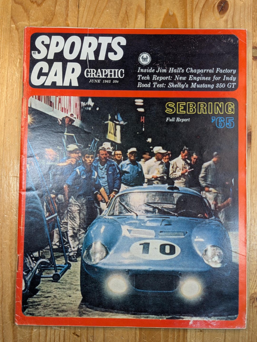 Vintage Sports Car Graphic Magazine Featuring a Chaparral With Number ...