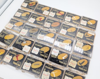 Vintage Transcriber NOS Stylus Needle Lot - 25 Pieces | Genuine Diamond Replacement Audio Parts | Turntable Repair