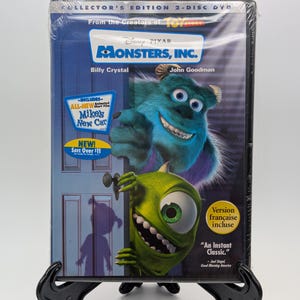 Disney Pixar Monsters Inc DVD | Collector's Edition 2-Disc Set | Sealed Factory Wrap Y2K Movie | Family Animation Film