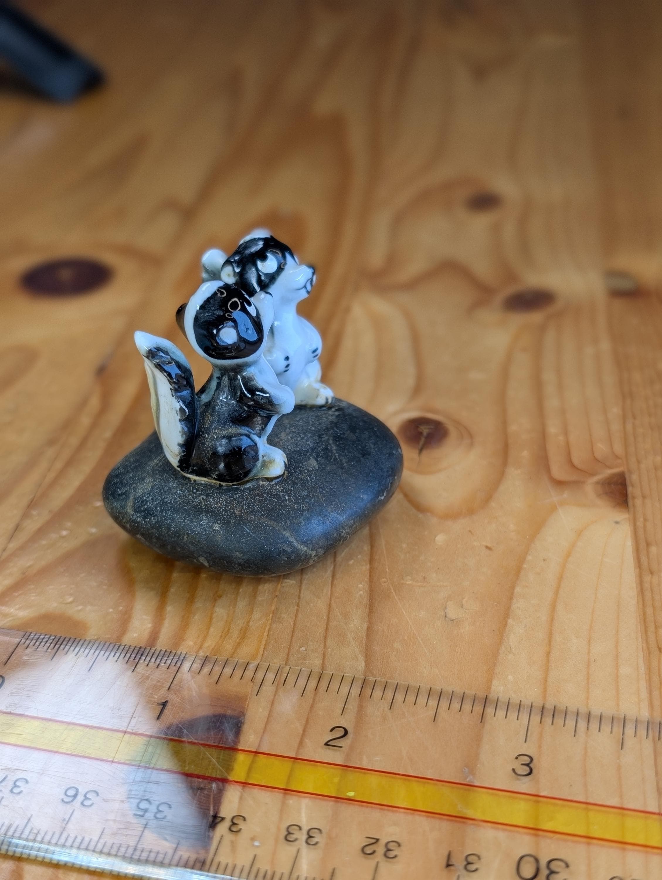 Kelvin Bone China Japan Two Miniature Skunk Figurines - Etsy