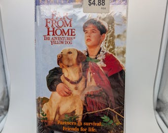 Far From Home The Adventures of Yellow Dog VHS Tape | Factory Sealed | Region 1 NTSC | 1990s Family Adventure Movie