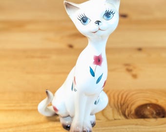 陶器の猫の置物 イタリアの芸術陶器デザイン 動物コレクション